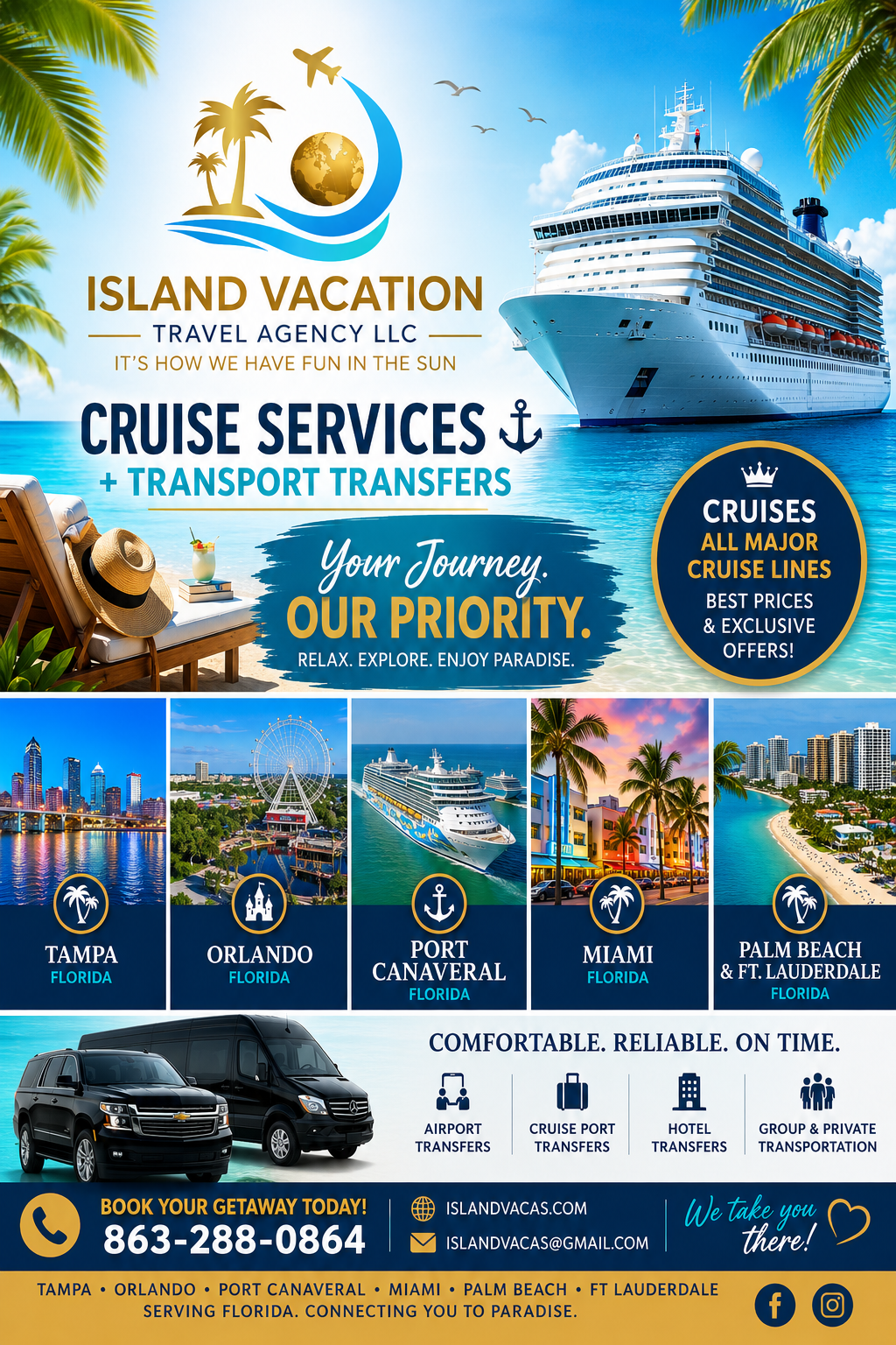 Cruise Services + Transport Transfers